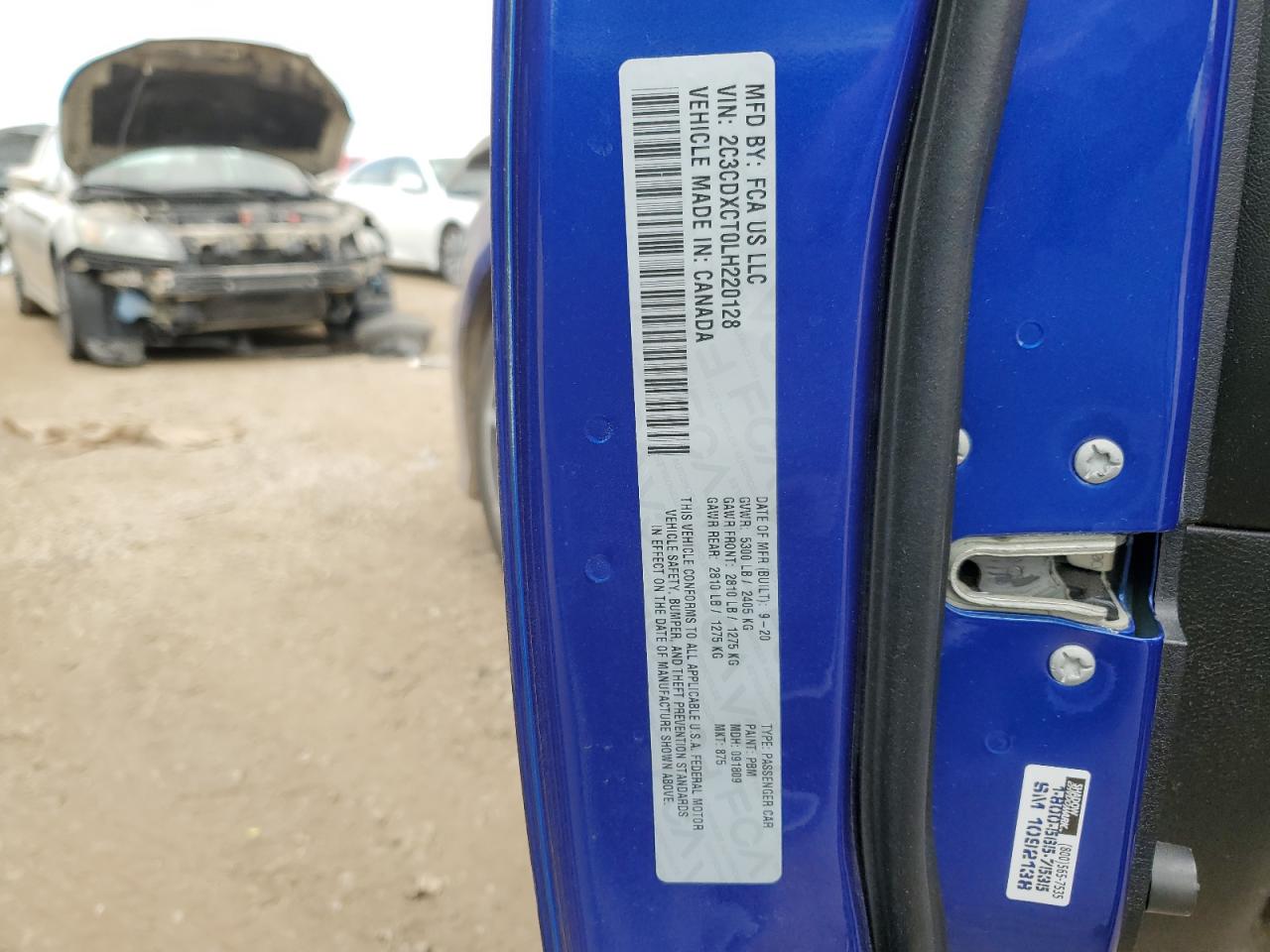 2020 Dodge Charger R/T VIN: 2C3CDXCT0LH220128 Lot: 69384595