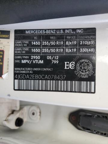2012 MERCEDES-BENZ ML 350 BLUETEC  