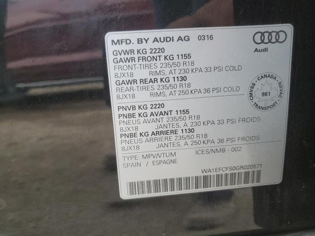 2016 AUDI Q3 PREMIUM PLUS  