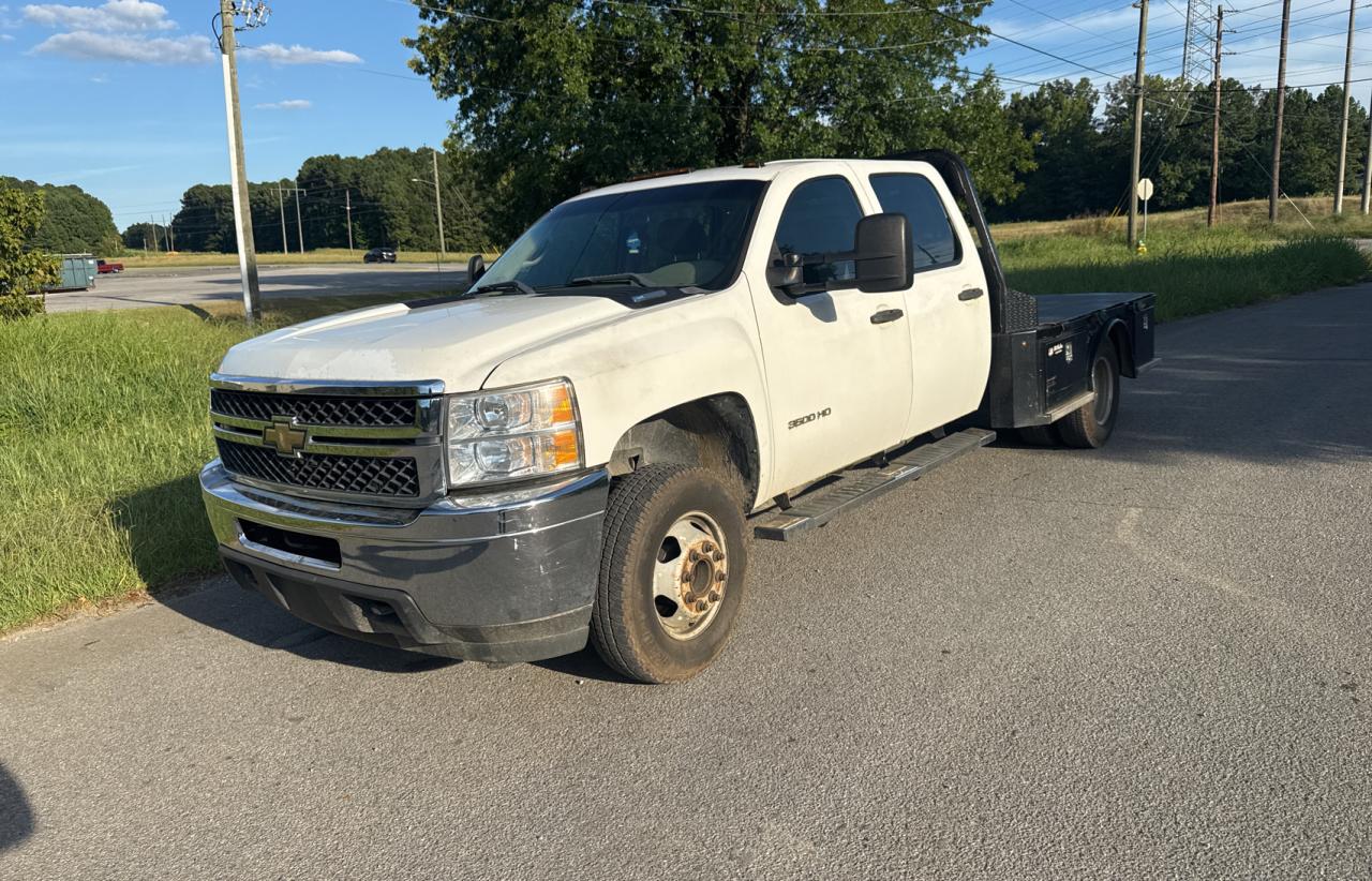 2011 Chevrolet Silverado C3500 white pickup diesel 1GB4CZCL3BF113724 photo #3