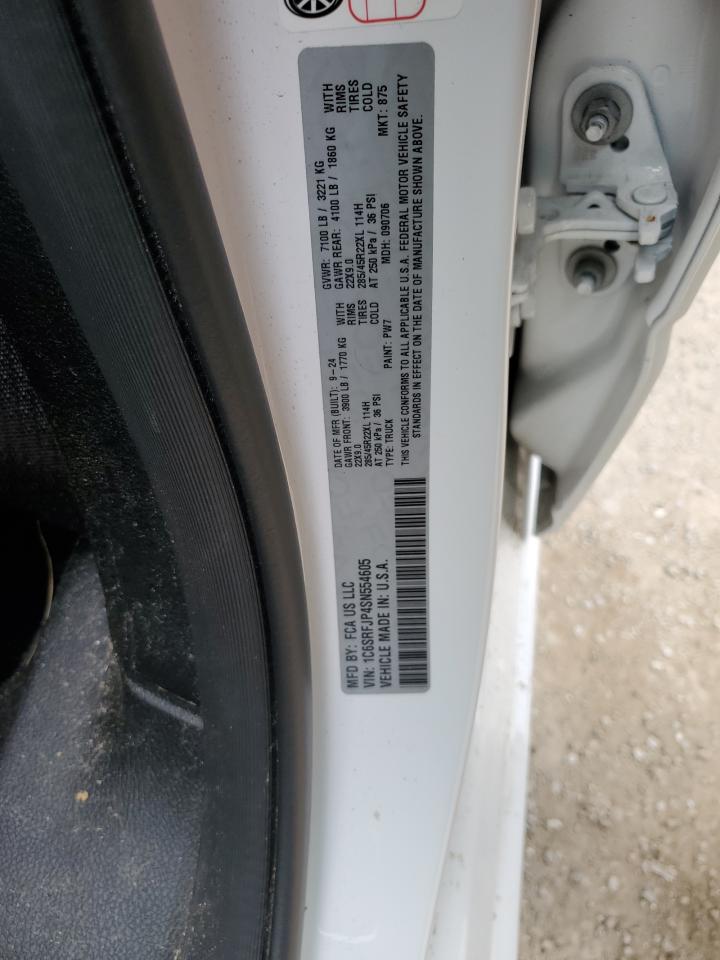 2025 Ram 1500 Laramie VIN: 1C6SRFJP4SN554605 Lot: 70583215