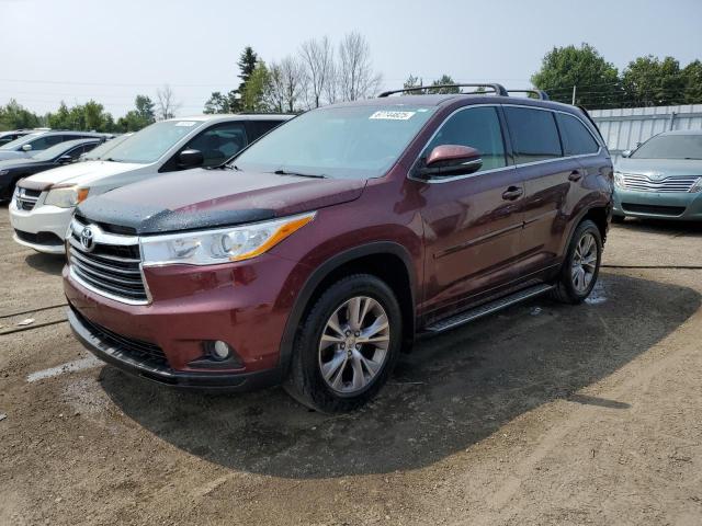 2015 TOYOTA HIGHLANDER LE   for sale at Copart ON - TORONTO