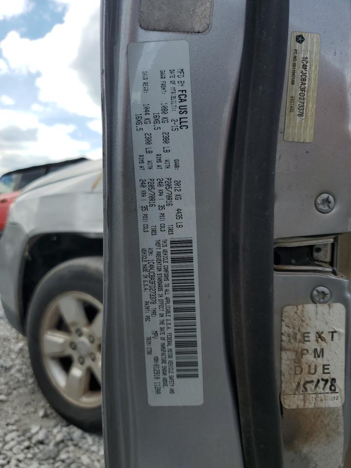 2015 Jeep Compass Sport VIN: 1C4NJCBA3FD273378 Lot: 66688285