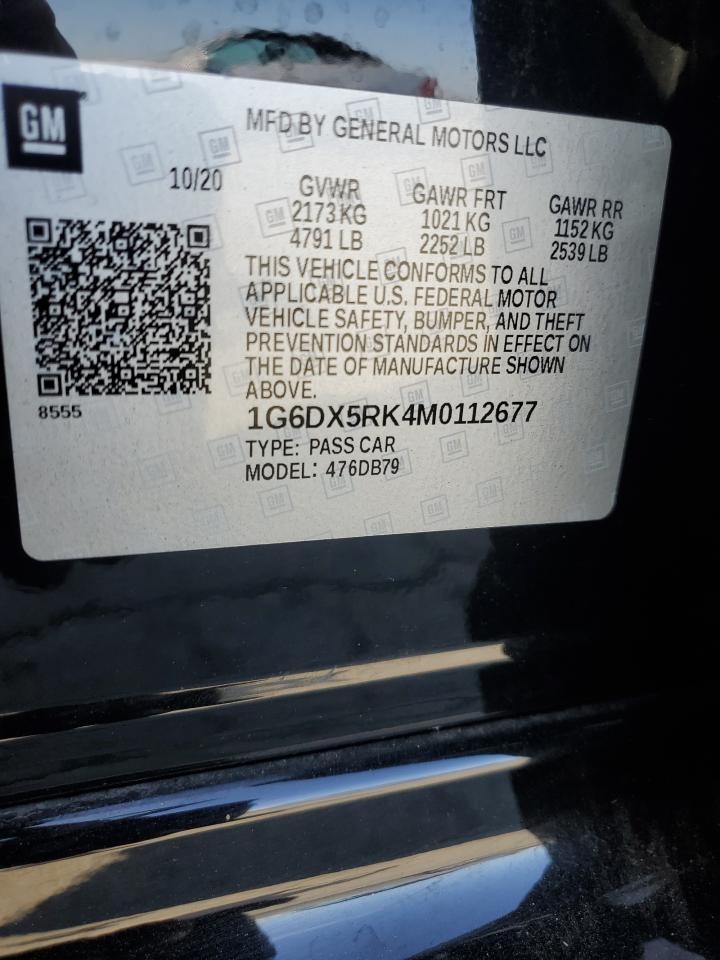 2021 Cadillac Ct5 Luxury VIN: 1G6DX5RK4M0112677 Lot: 70328125