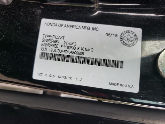 2019 ACURA TLX TECHNOLOGY  