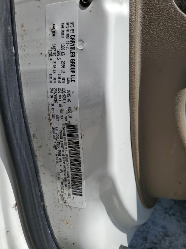 2012 Chrysler Town & Country Touring VIN: 2C4RC1BG5CR188961 Lot: 68840405