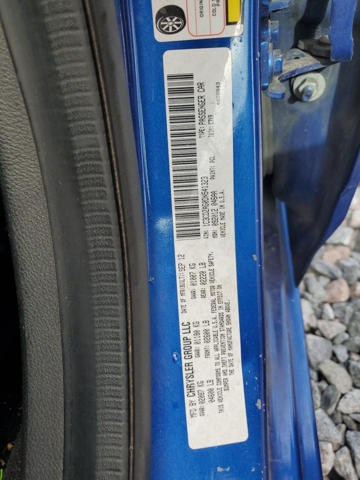 2013 Dodge Avenger Se VIN: 1C3CDZAG0DN541323 Lot: 93569935