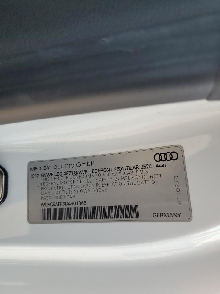2013 Audi Rs5 VIN: WUAC6AFR6DA901366 Lot: 68046115