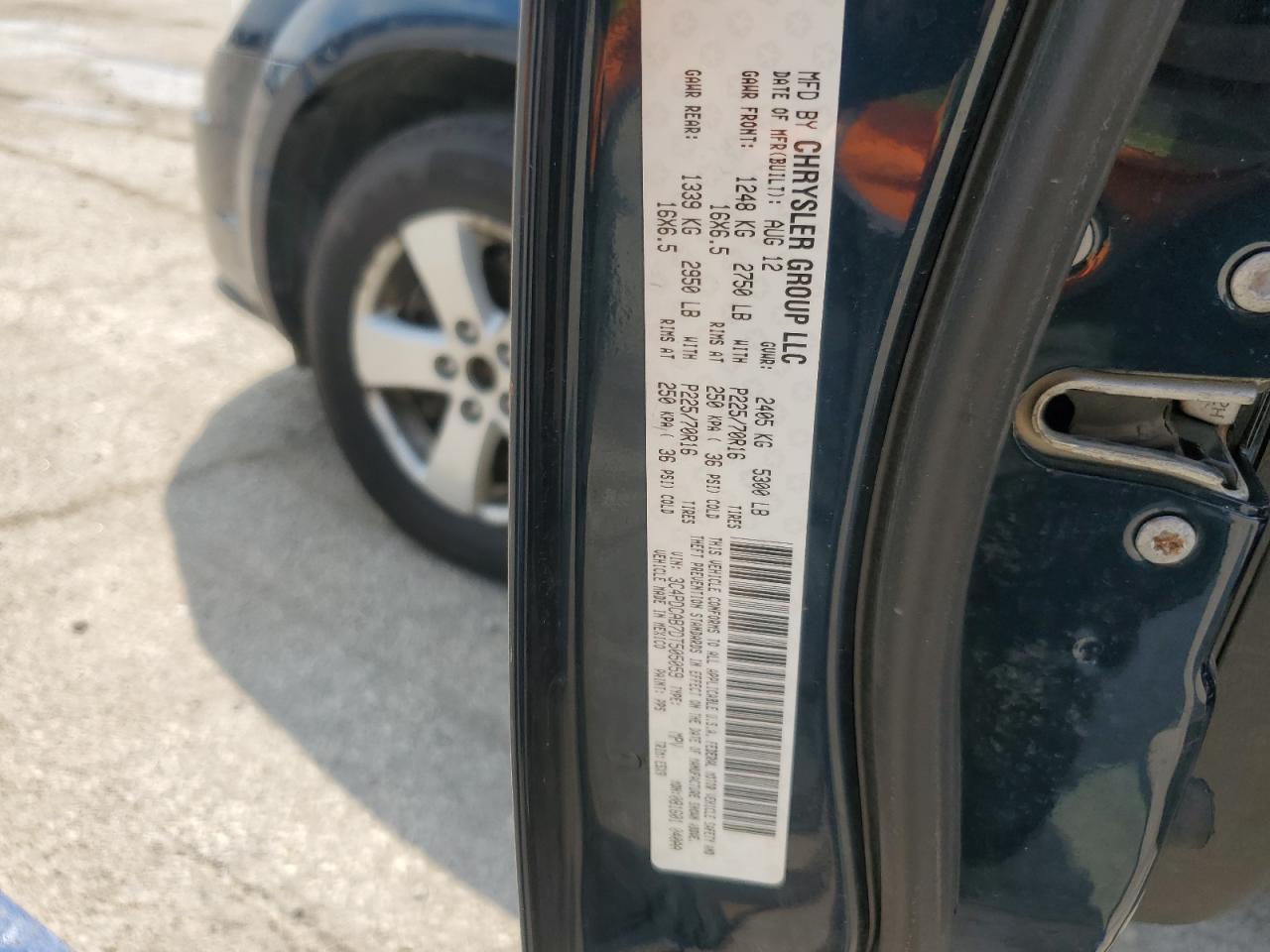 2013 Dodge Journey Se VIN: 3C4PDCAB7DT505059 Lot: 68133485