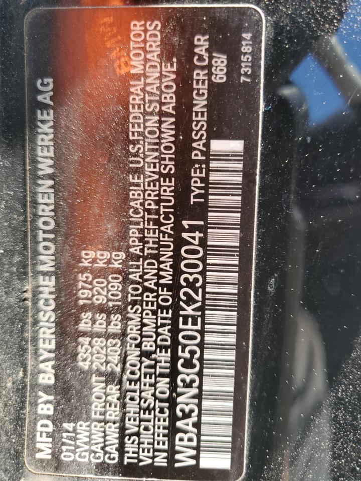 2014 BMW 428 I VIN: WBA3N3C50EK230041 Lot: 70148975