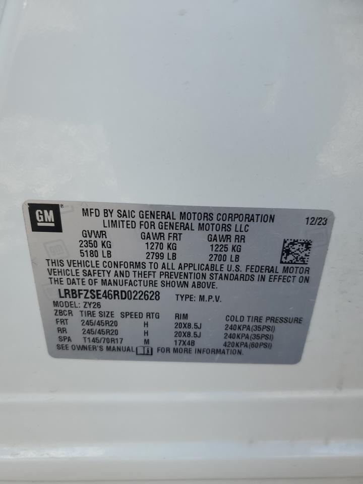 2024 Buick Envision Avenir VIN: LRBFZSE46RD022628 Lot: 69357015