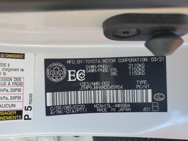 2021 LEXUS UX 250H  