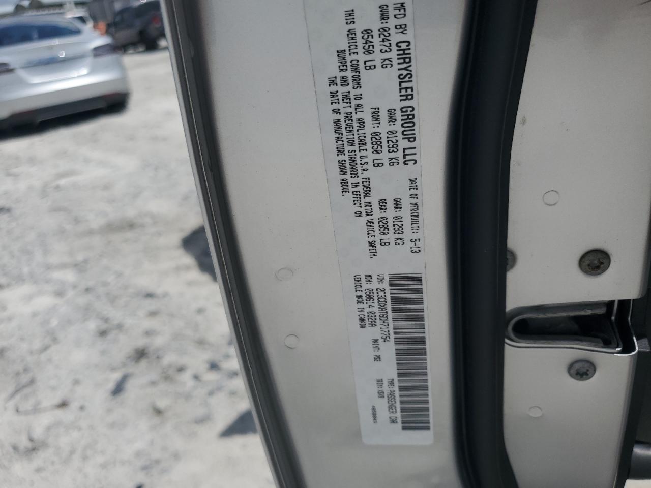 2013 Dodge Charger Police VIN: 2C3CDXAT6DH717754 Lot: 68631555