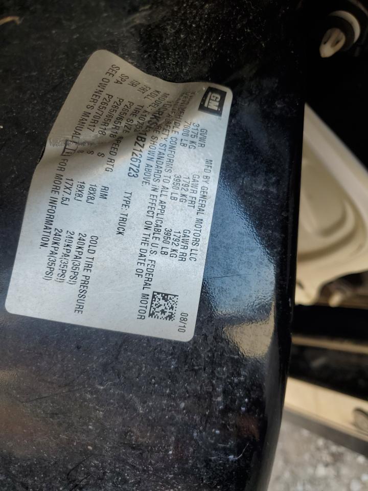 2011 Chevrolet Silverado K1500 Lt VIN: 1GCRKSE31BZ126723 Lot: 69988235