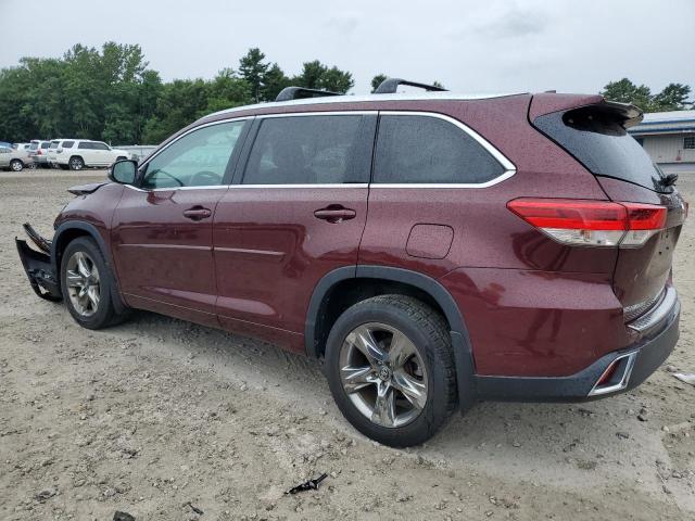  TOYOTA HIGHLANDER 2018 Czerwony
