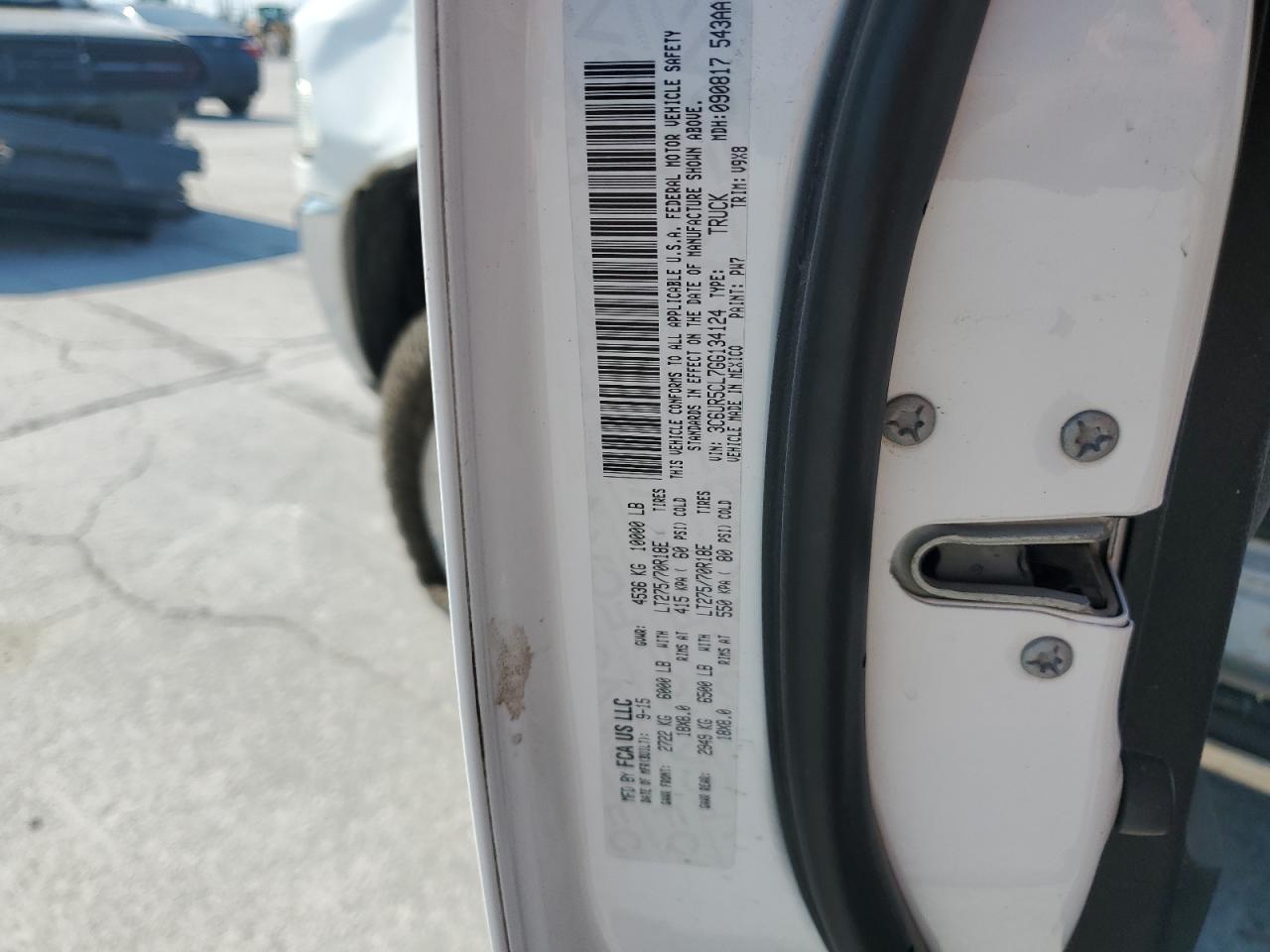 2016 Ram 2500 St VIN: 3C6UR5CL7GG134124 Lot: 68018125