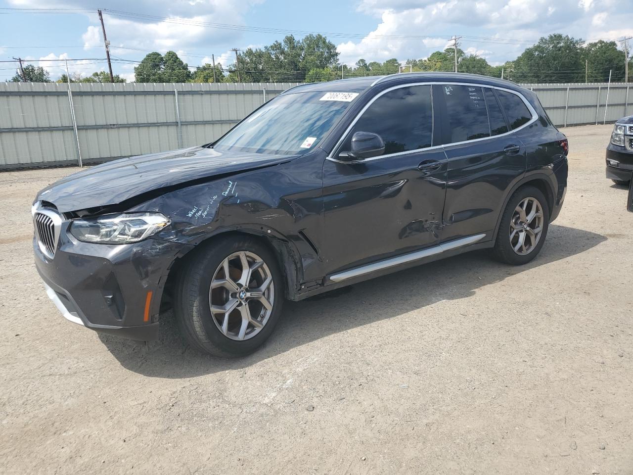 2022 BMW X3 Sdrive30I black null gas 5UX43DP03N9N18014 photo #1