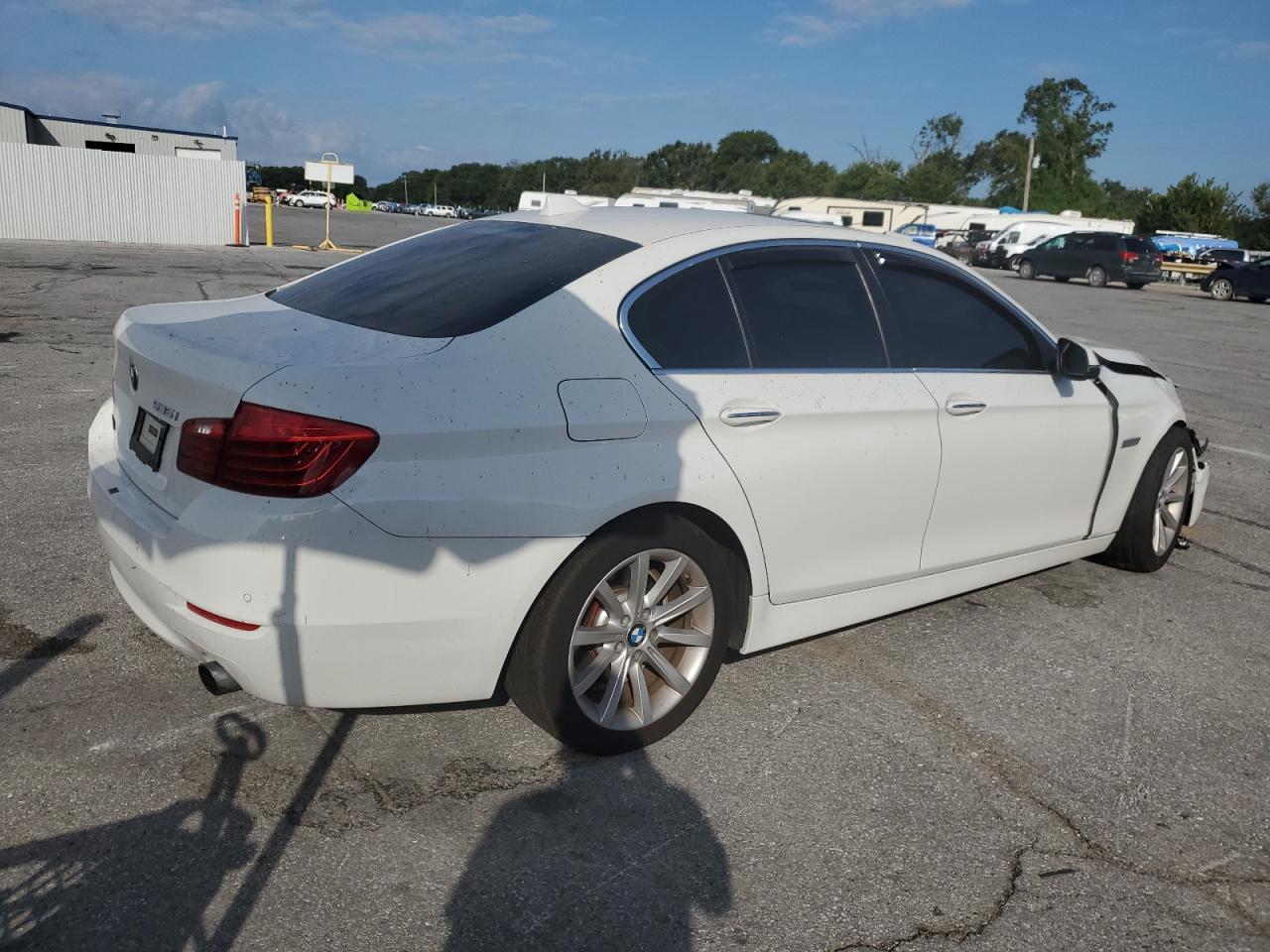2014 BMW 535 I white sedan gas WBA5B1C58ED480122 photo #4