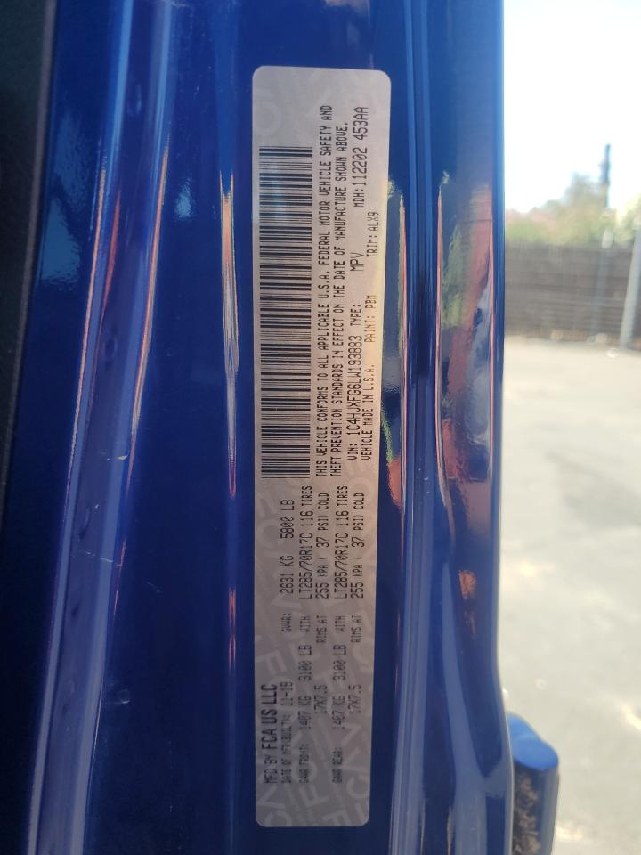 2020 Jeep Wrangler Unlimited Rubicon VIN: 1C4HJXFG6LW193883 Lot: 69134875