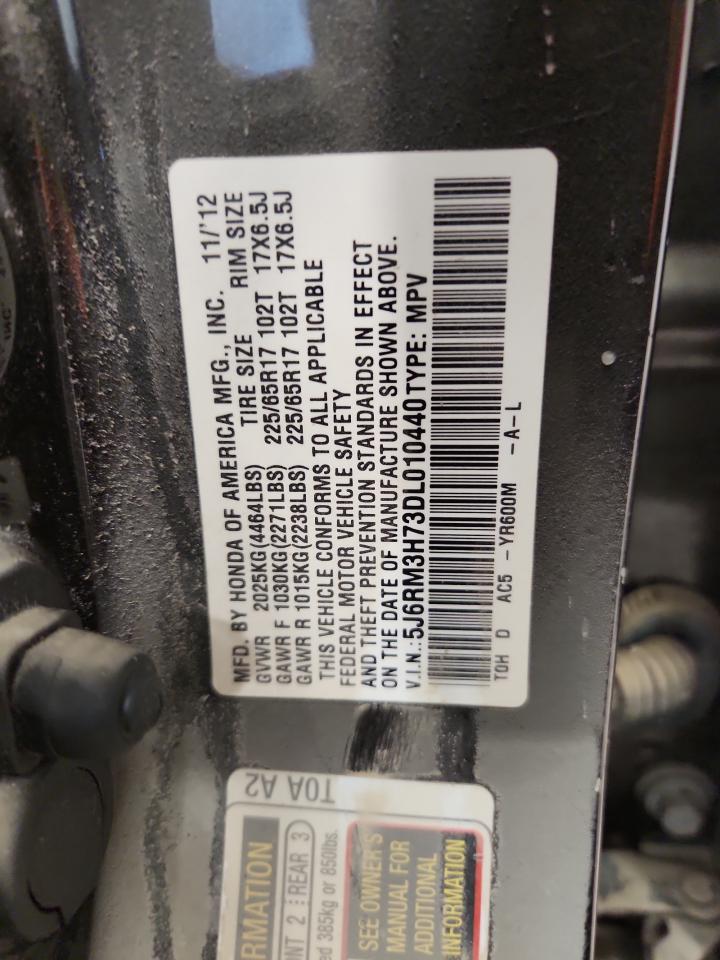 2013 Honda Cr-V Exl VIN: 5J6RM3H73DL010440 Lot: 69117265