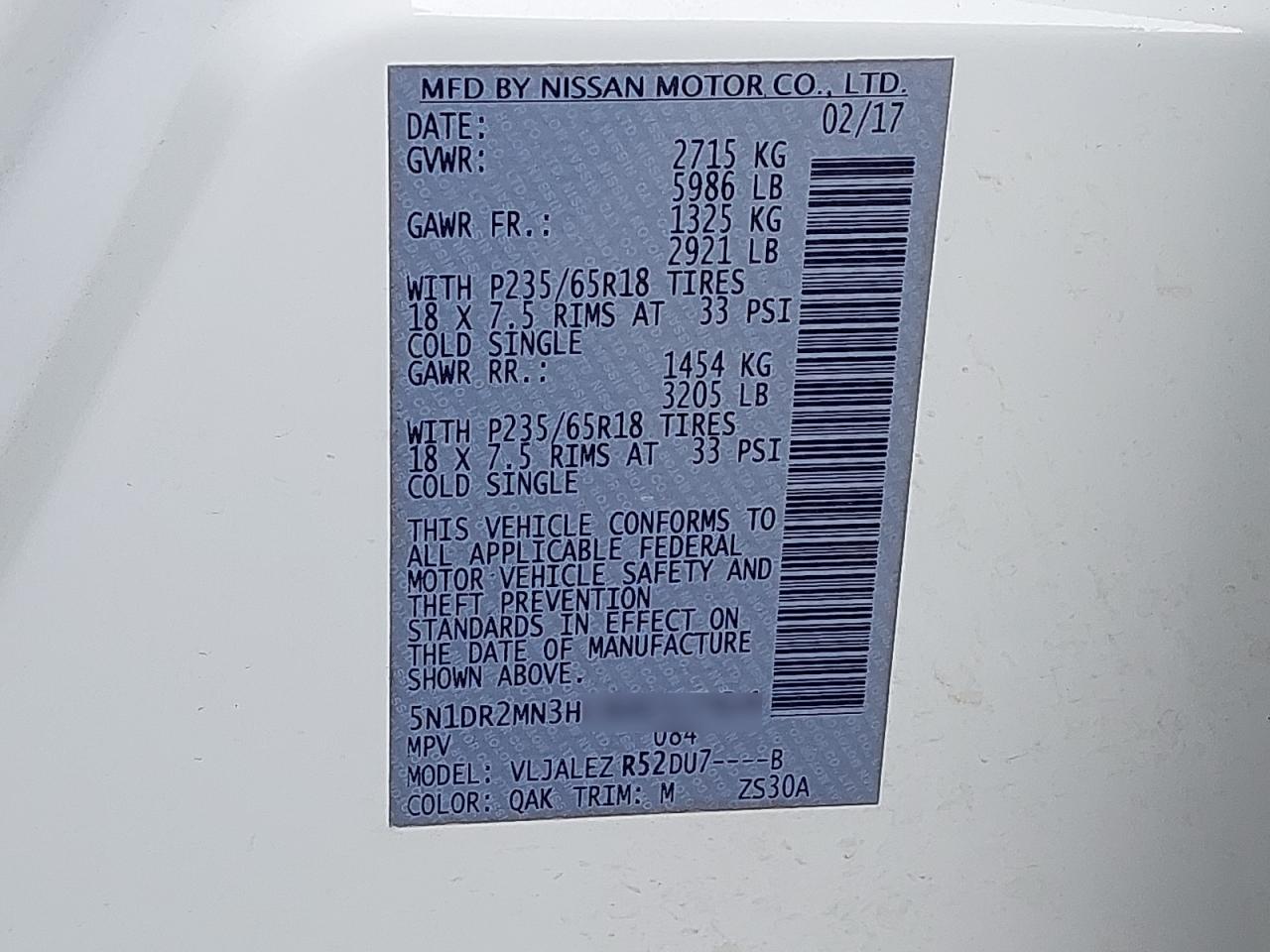 5N1DR2MN3HC665764 - 1988 Nissan pathfinder - #70066185