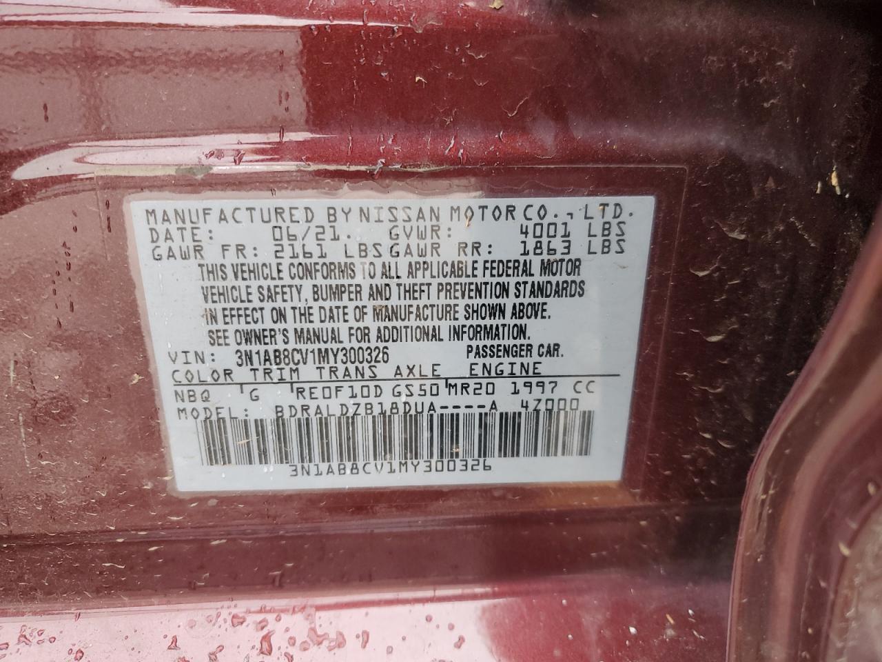 2021 Nissan Sentra Sv VIN: 3N1AB8CV1MY300326 Lot: 70570995