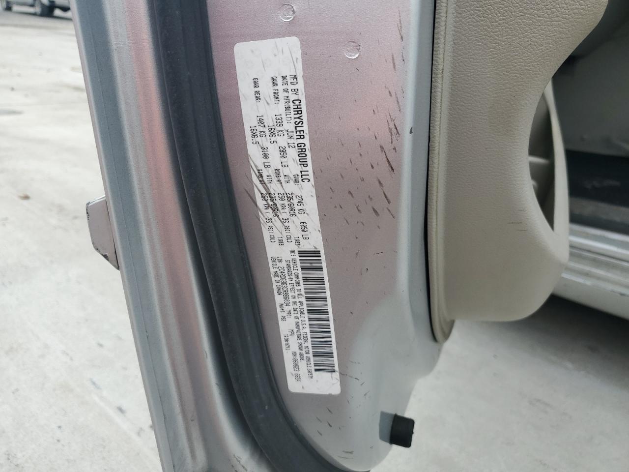 2012 Dodge Grand Caravan Se VIN: 2C4RDGBG3CR386034 Lot: 67924385