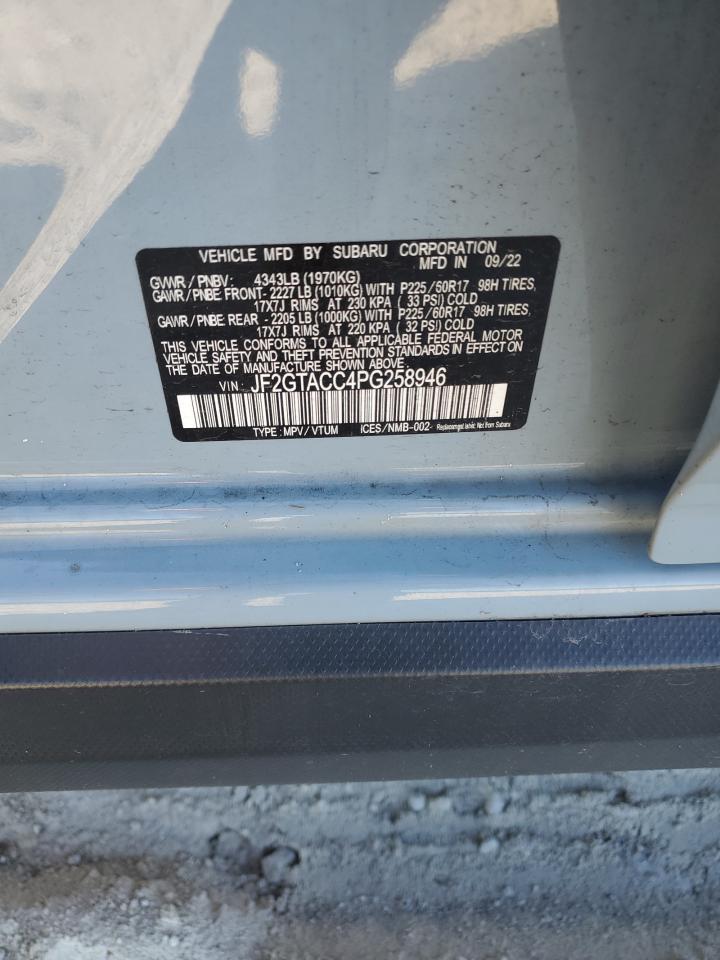 2023 Subaru Crosstrek Premium VIN: JF2GTACC4PG258946 Lot: 68905285