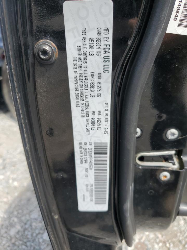 2015 Chrysler 300 Limited VIN: 2C3CCAAG4FH922270 Lot: 70441325