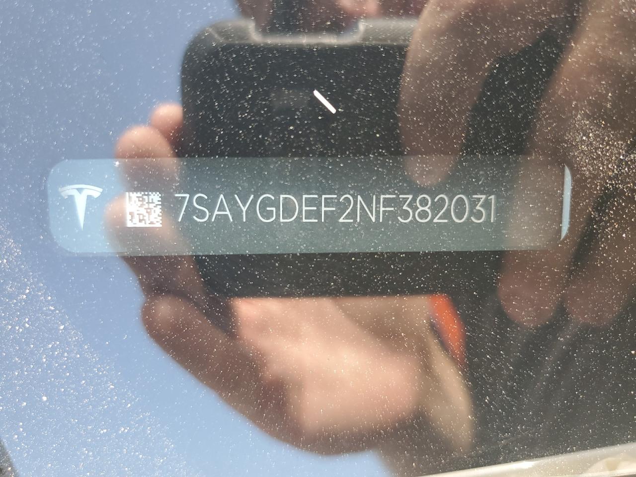 2022 Tesla Model Y VIN: 7SAYGDEF2NF382031 Lot: 67597225