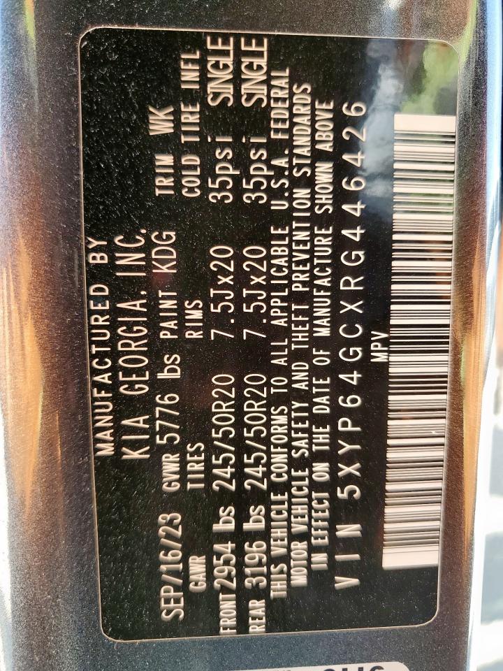 2024 Kia Telluride S VIN: 5XYP64GCXRG446426 Lot: 67398095