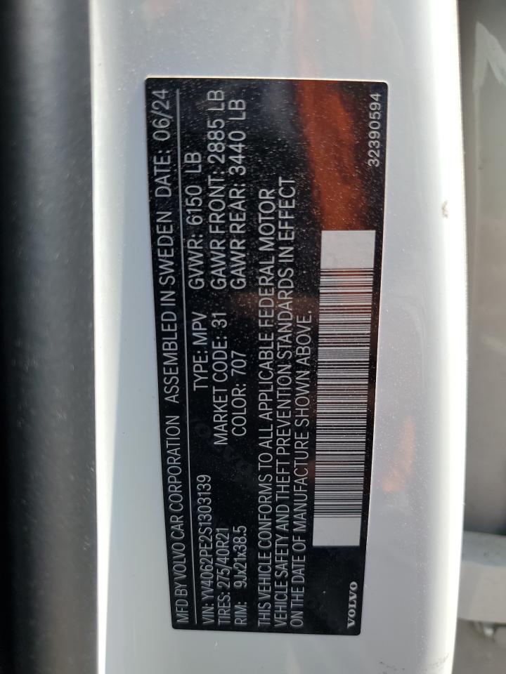 2025 Volvo Xc90 Plus VIN: YV4062PE2S130319 Lot: 68921255