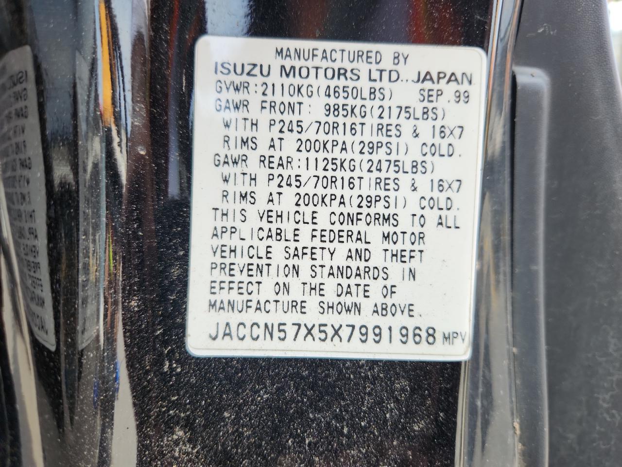1999 Isuzu Vehicross VIN: JACCN57X5X7991968 Lot: 68148205