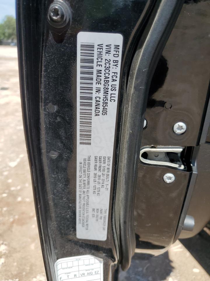 2021 Chrysler 300 S VIN: 2C3CCABG8MH585405 Lot: 68684415