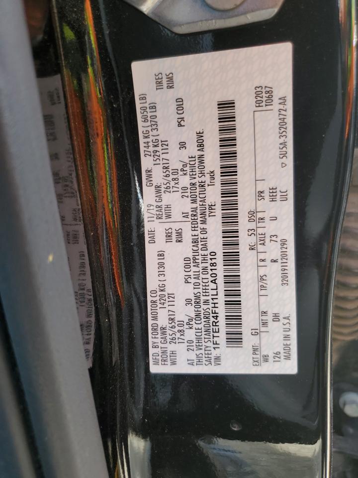 2020 Ford Ranger Xl VIN: 1FTER4FH1LLA01810 Lot: 69245065