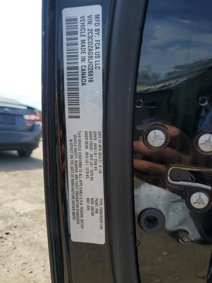 2020 Dodge Challenger Sxt VIN: 2C3CDZAG8LH226616 Lot: 70190305