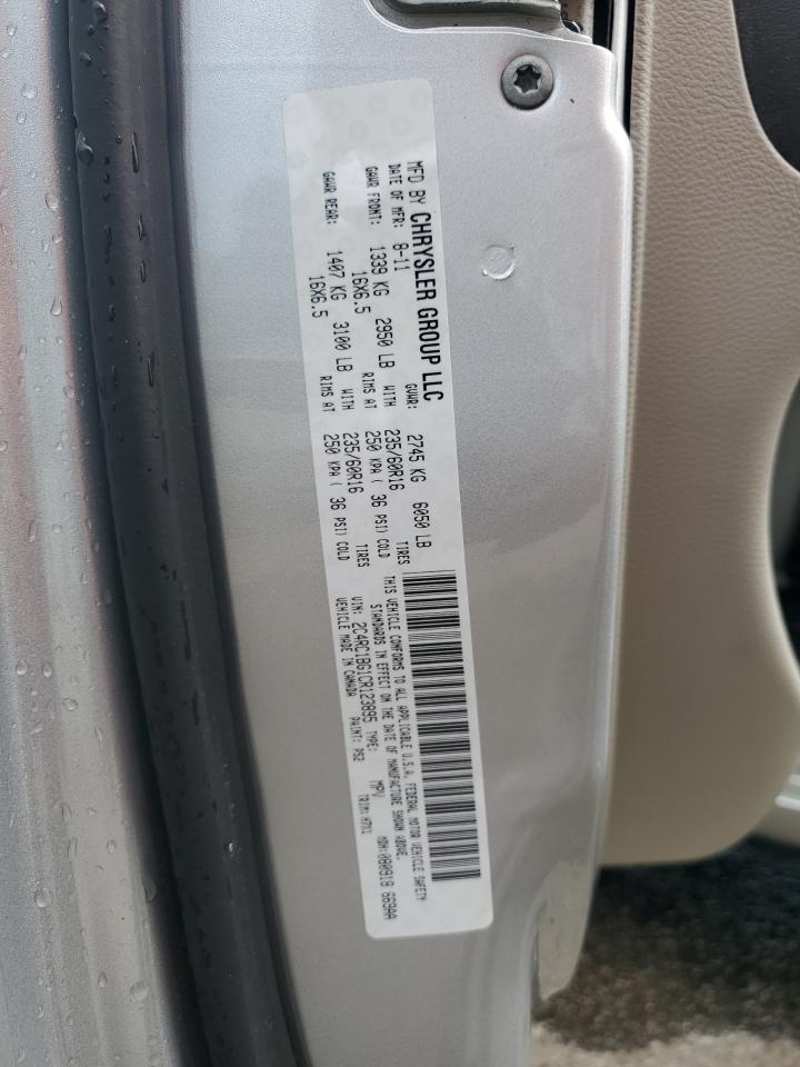 2012 Chrysler Town & Country Touring VIN: 2C4RC1BG1CR123895 Lot: 70408355