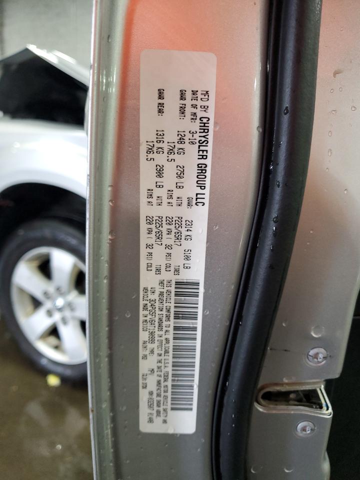 2010 Dodge Journey Sxt VIN: 3D4PG5FV6AT190999 Lot: 69599345