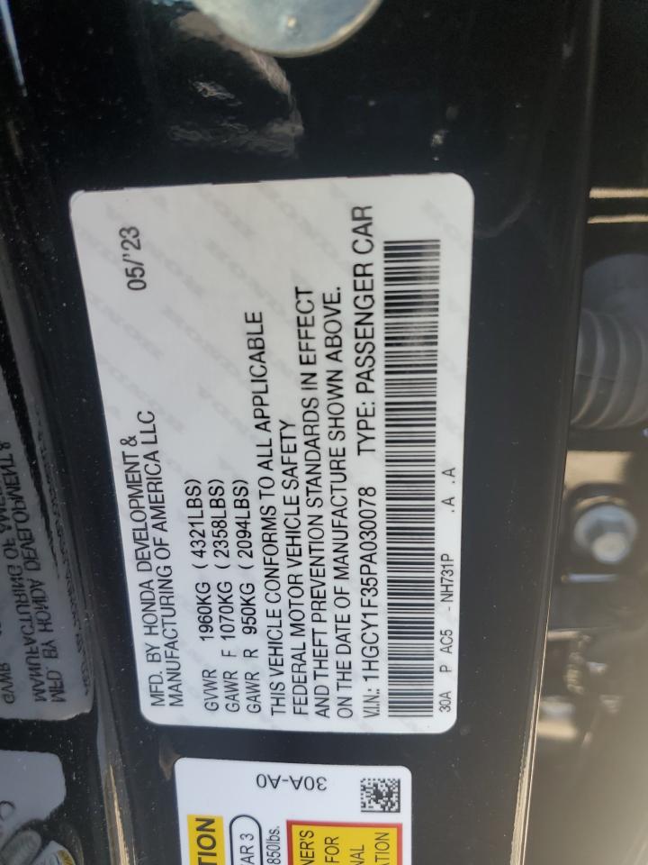 2024 Honda Accord Ex VIN: 1HGCY1F35RA089442 Lot: 68063125