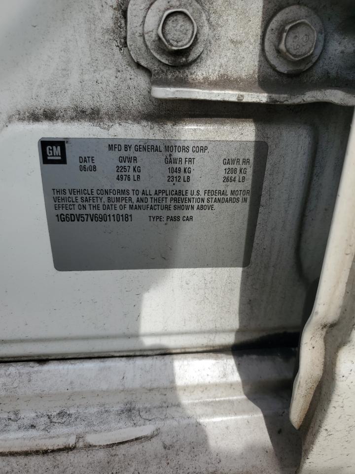 2009 Cadillac Cts Hi Feature V6 VIN: 1G6DV57V690110181 Lot: 70712765