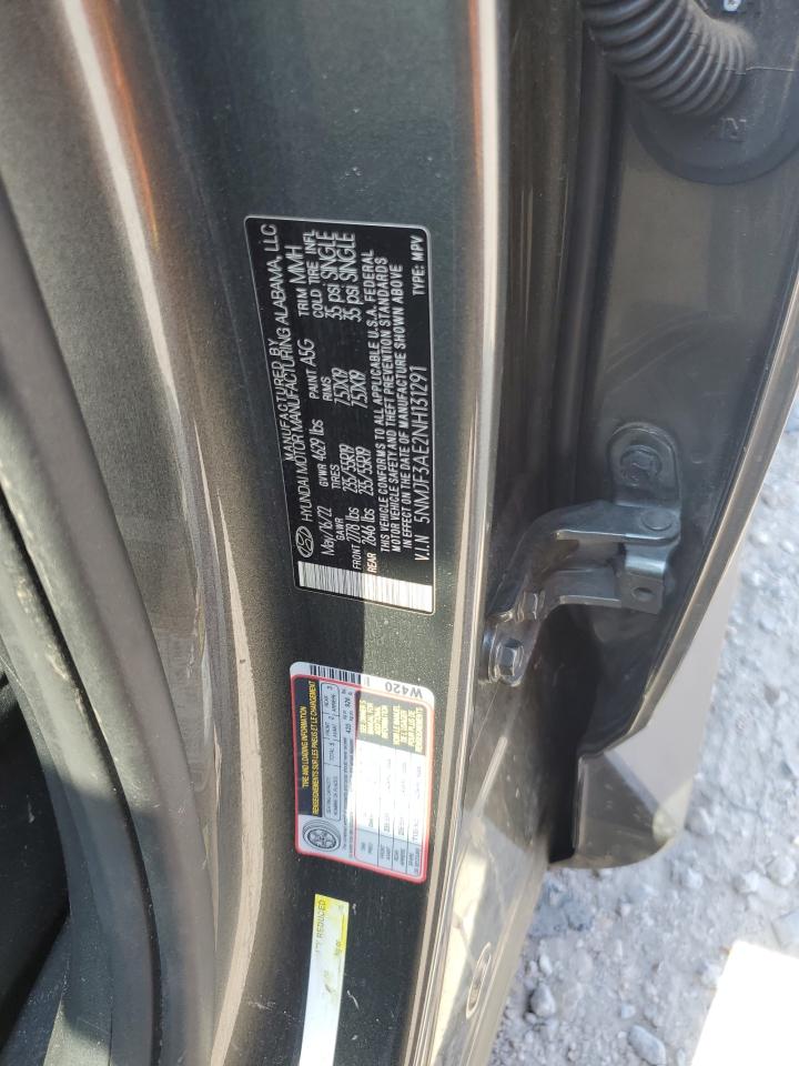 2022 Hyundai Tucson Sel VIN: 5NMJF3AE2NH131291 Lot: 69378525