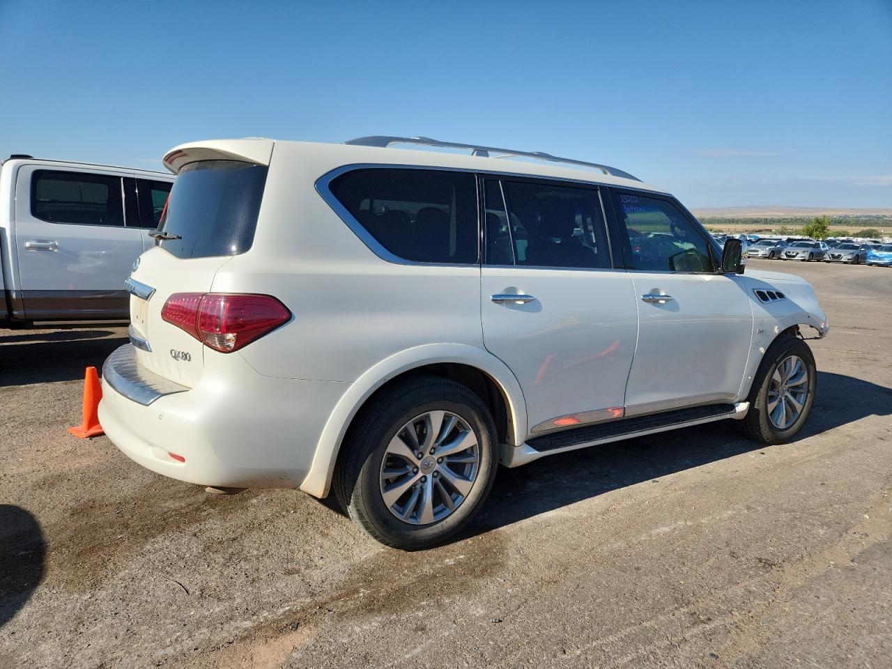 2016 Infiniti Qx80 white suv gas JN8AZ2NC3G9400914 photo #4