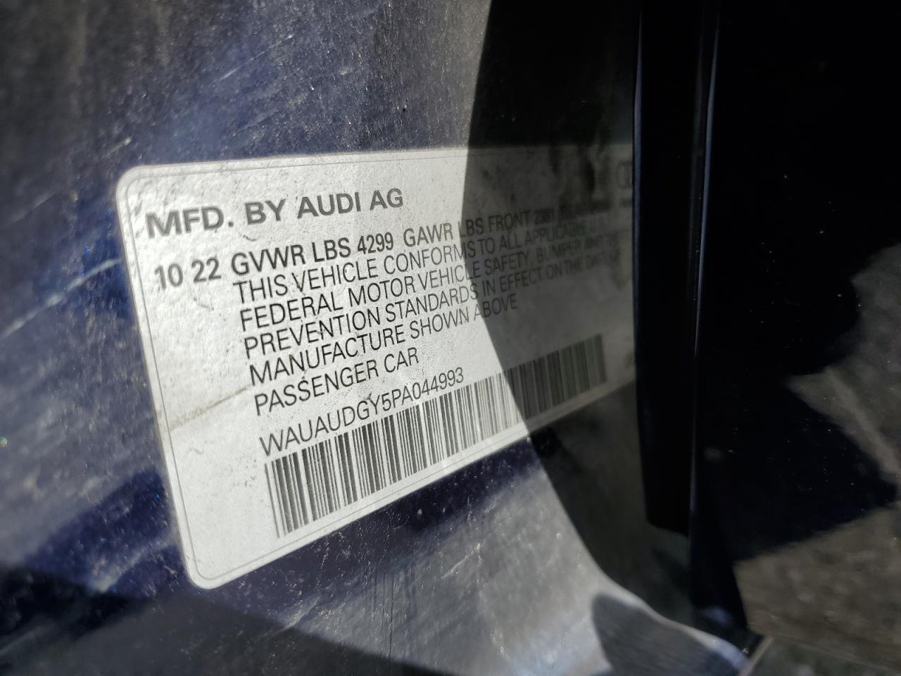 2023 Audi A3 Premium VIN: WAUAUDGY5PA044993 Lot: 68977505