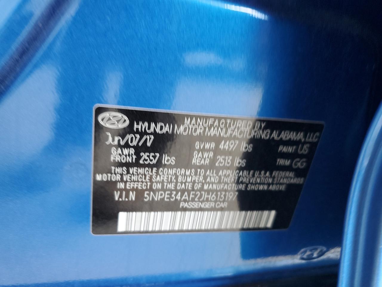 2018 Hyundai Sonata Sport VIN: 5NPE34AF2JH613197 Lot: 69194275