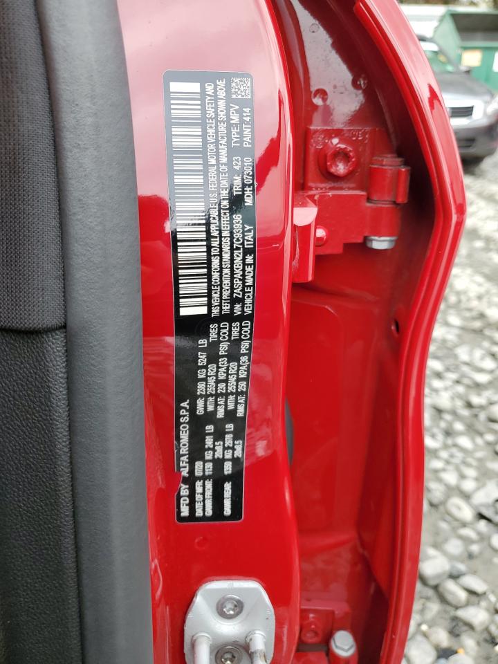 2020 Alfa Romeo Stelvio Ti VIN: ZASPAKBN2L7C93936 Lot: 68960085