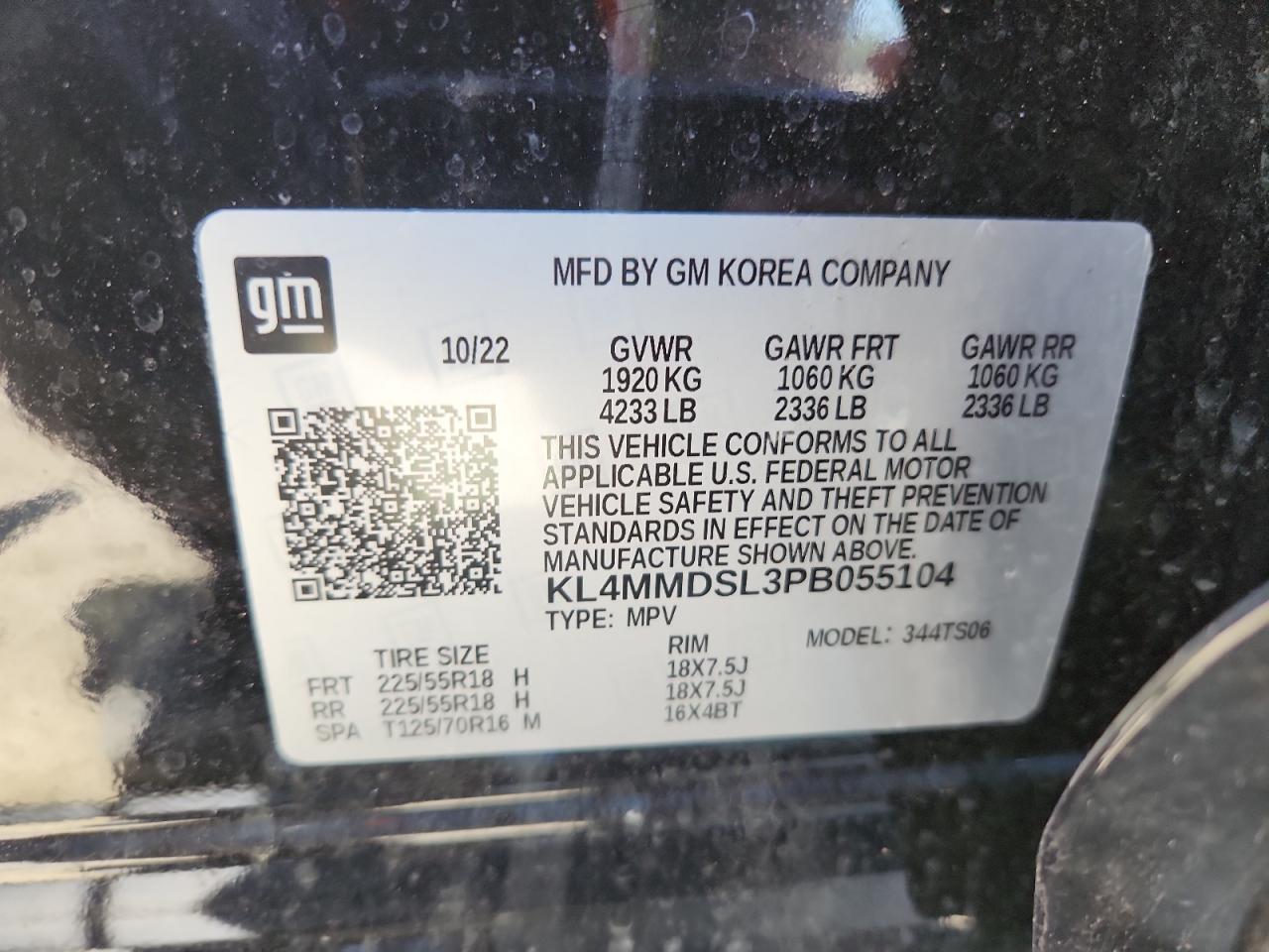 2023 Buick Encore Gx Select VIN: KL4MMDSL3PB055104 Lot: 70720955