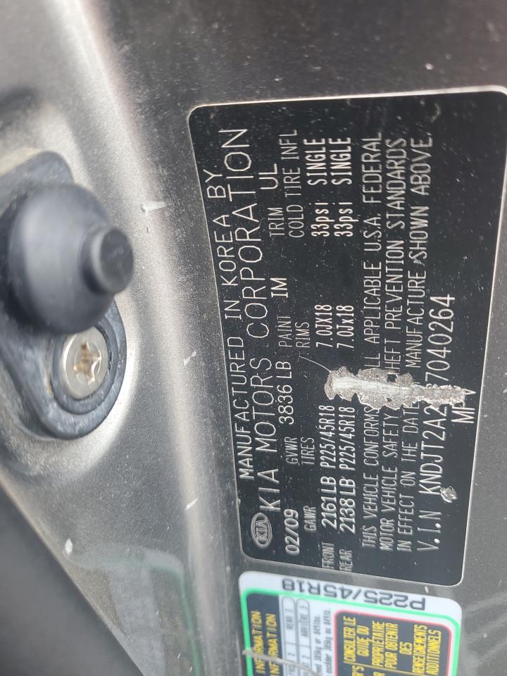 2010 Kia Soul + VIN: KNDJT2A21A7040264 Lot: 68423265