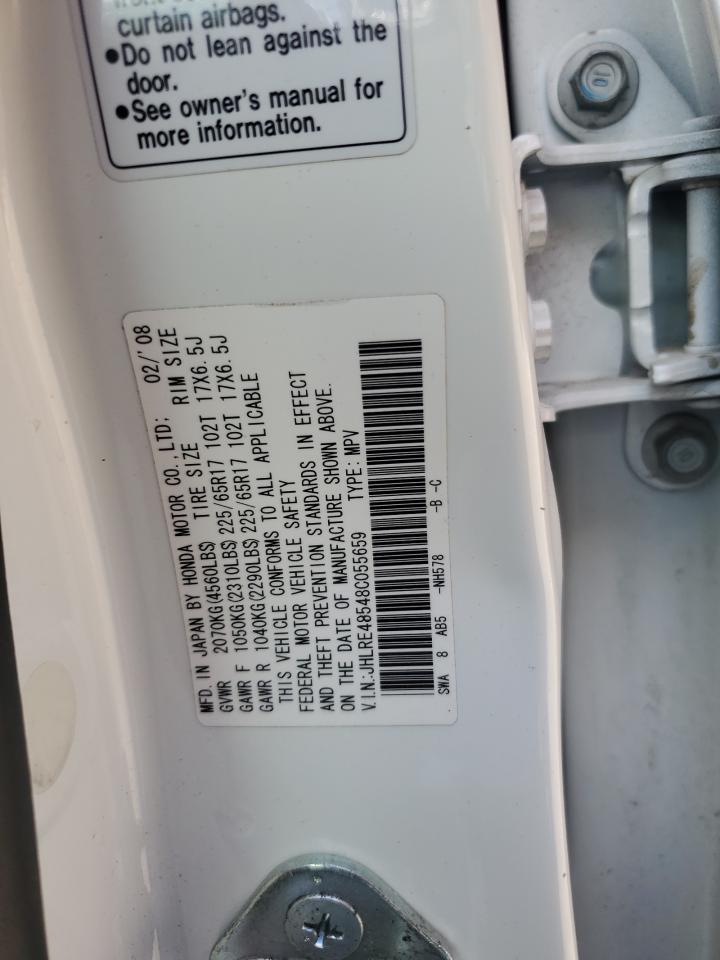 2008 Honda Cr-V Ex VIN: JHLRE48548C055659 Lot: 68389815