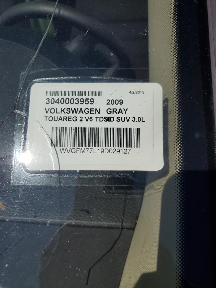 2009 Volkswagen Touareg 2 V6 Tdi VIN: WVGFM77L19D029127 Lot: 67660785