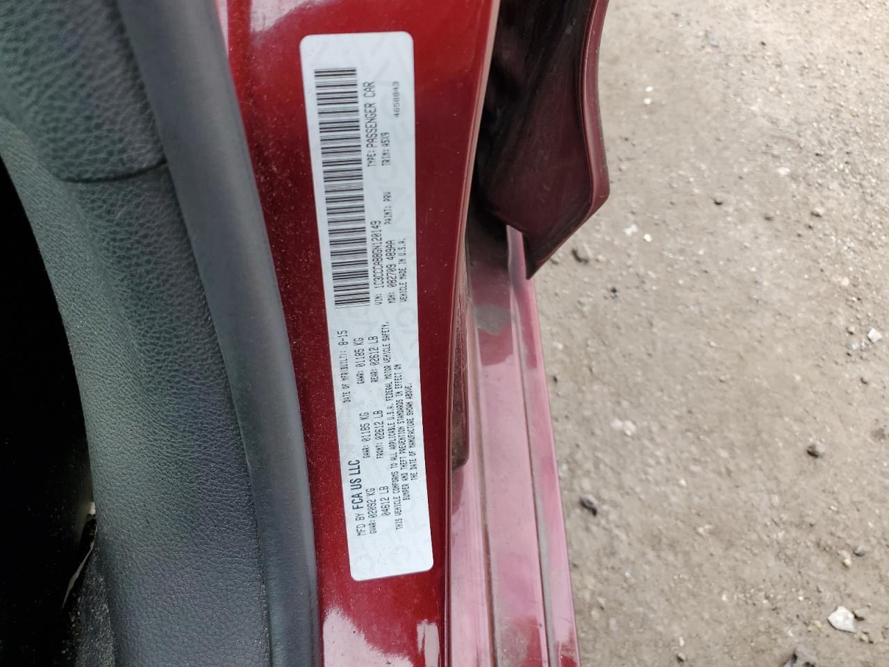 2016 Chrysler 200 Limited VIN: 1C3CCCAB8GN120149 Lot: 69446665